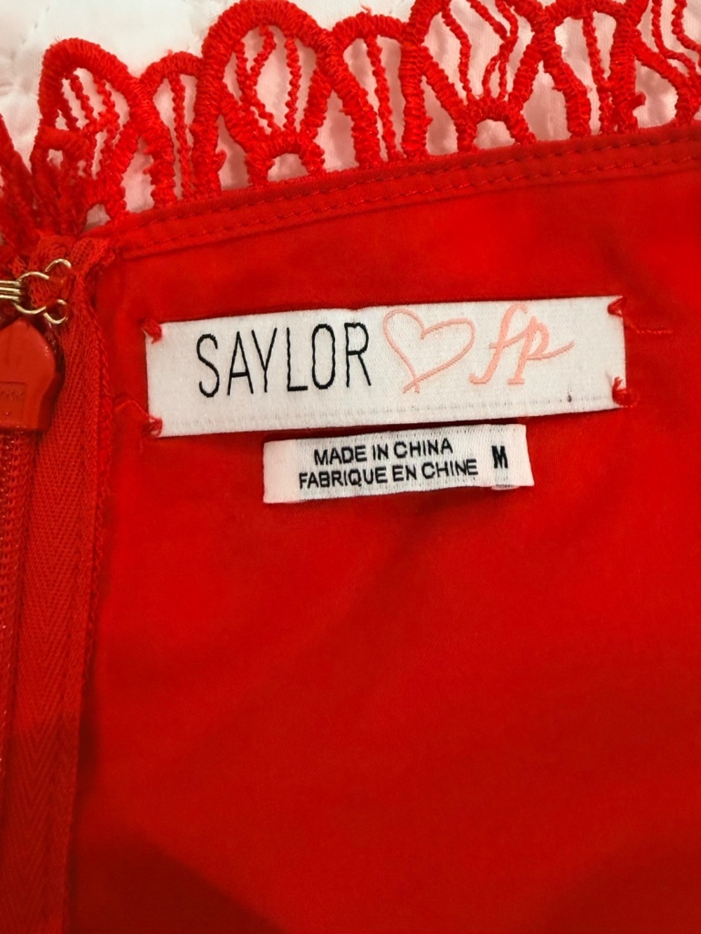 Ladies Medium "Sayler" Red Dress - Picture 2 of 3